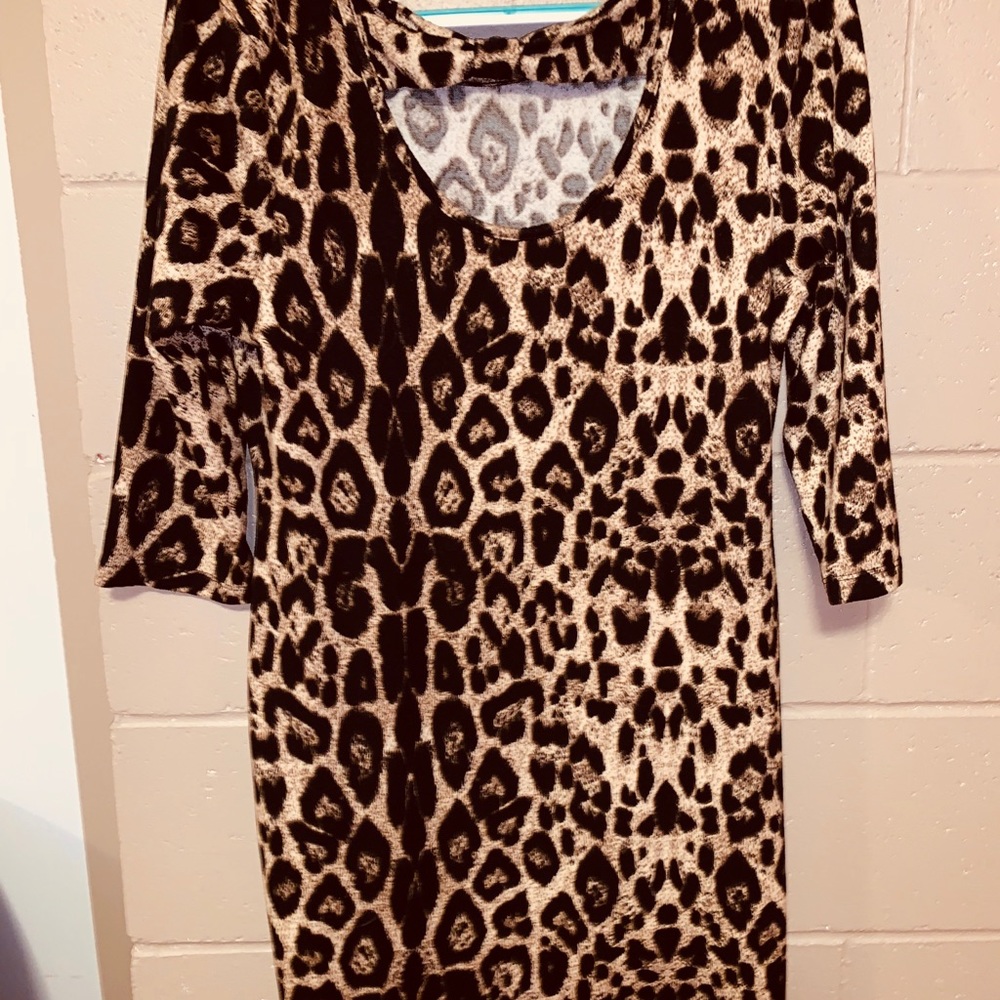 Cheetah bodycon dress